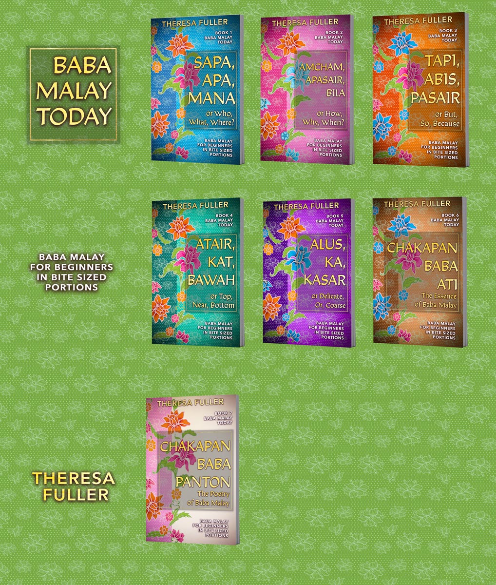 Baba Malay Banner with 7 books displayed